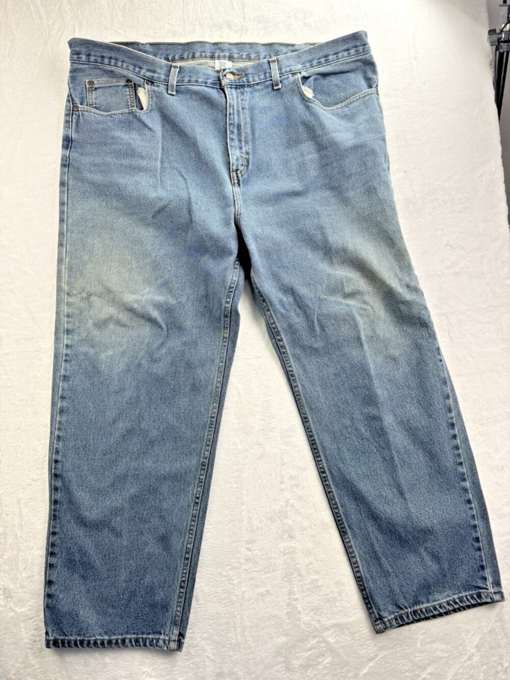 Faded Glory Size 44x30 Mens Jeans Relaxed fit 100% Cotton (Actual Inseam 29)